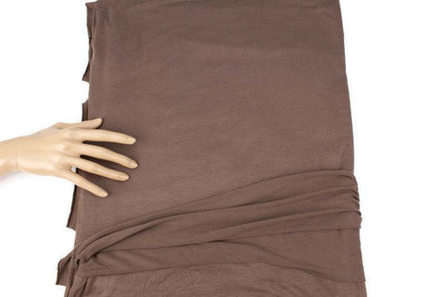 Brown Knit Jersey Fabric by the yard